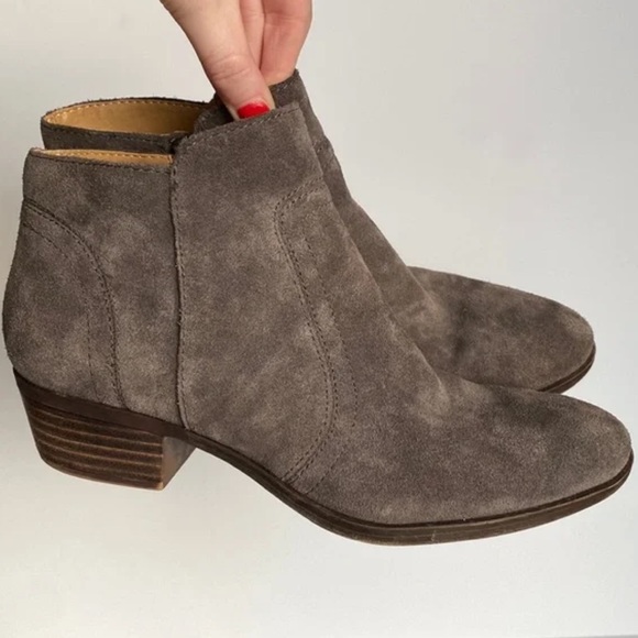 Lucky Brand Shoes - Lucky Brand Suede Rustic Grey Ankle Boots Size 7.5